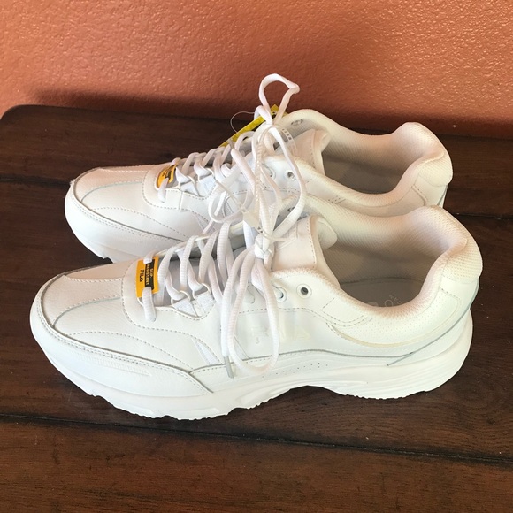FILA Men’s 12 Memory White Workshift Non Skid Slip Resistant Work Shoes NWT - Picture 8 of 16